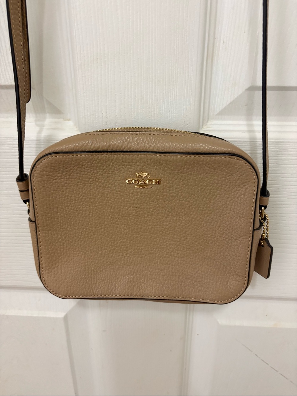 Coach Pebbled Leather Mini Camera Bag